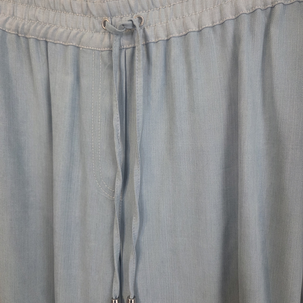 Tencel Light Blue ERIC ALEXANDER Drawstring Ladies Pants